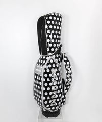モノトーンドット柄キャディバッグ(ブラック）