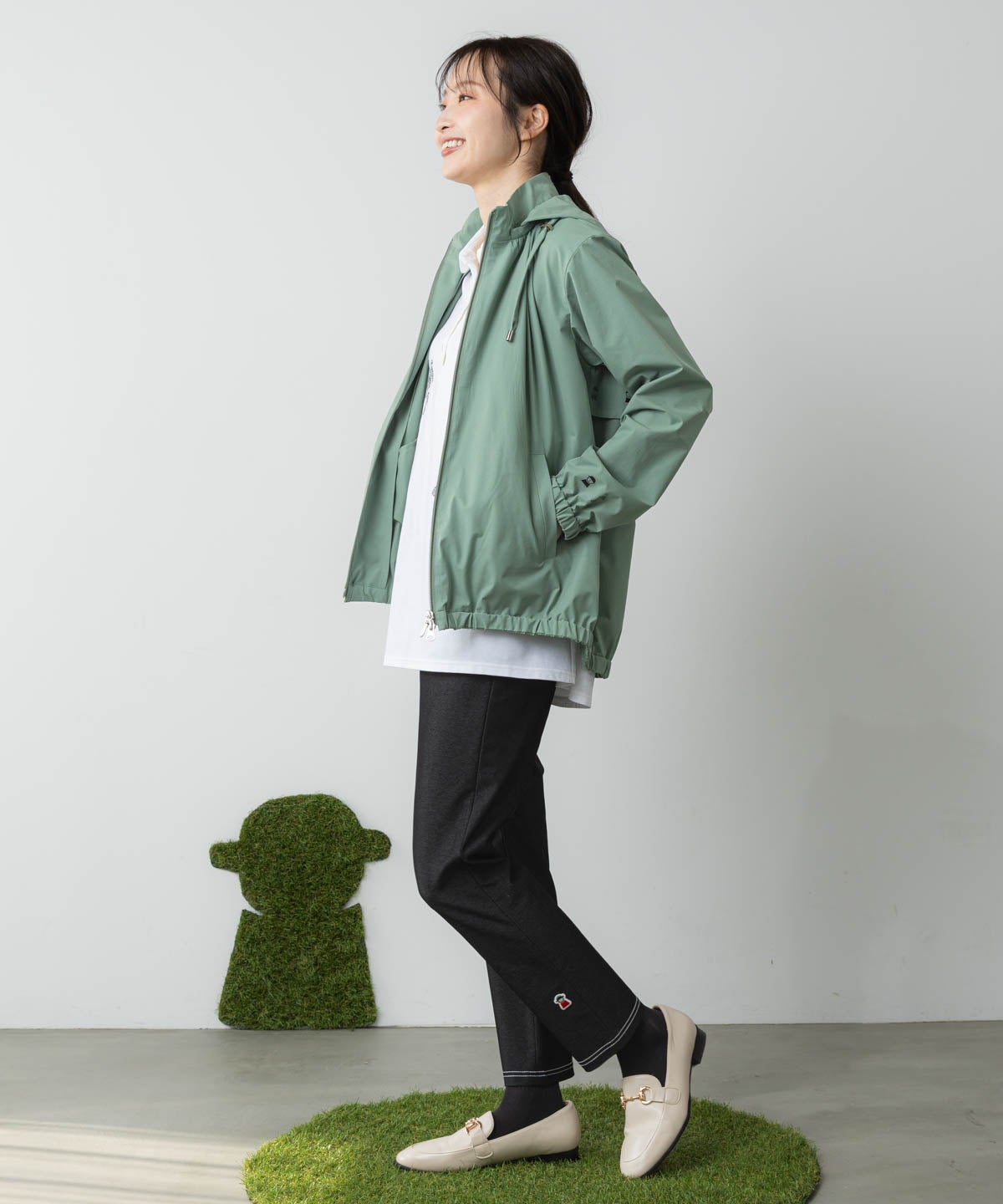 モデル着用画像(ライトグリーン)
