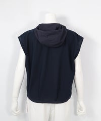 バックメッシュジップベスト（ネイビー）後ろ