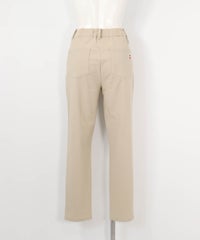 トリコットリブテーパードパンツ（ベージュ）バック