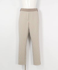 千鳥柄UVダンボールパンツ（ベージュ）フロント