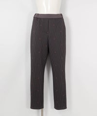 千鳥柄UVダンボールパンツ（グレー）フロント