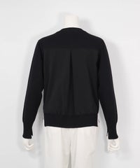 配色スキッパーカーディガン（ブラック）バック