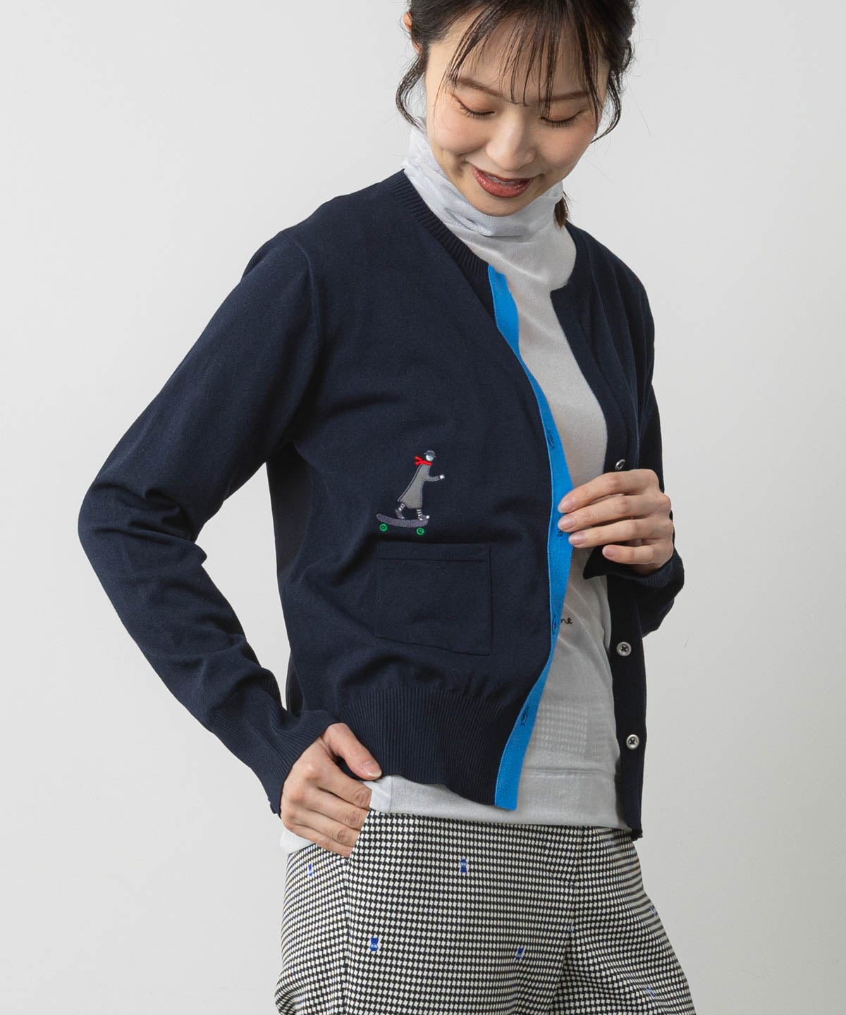 モデル着用画像(ネイビー)