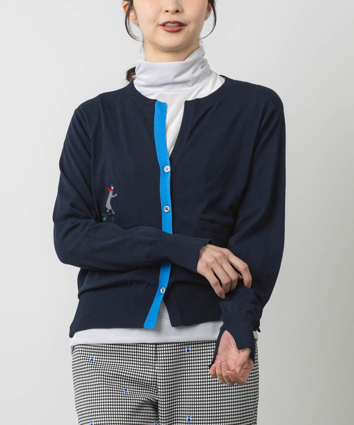 モデル着用画像(ネイビー)