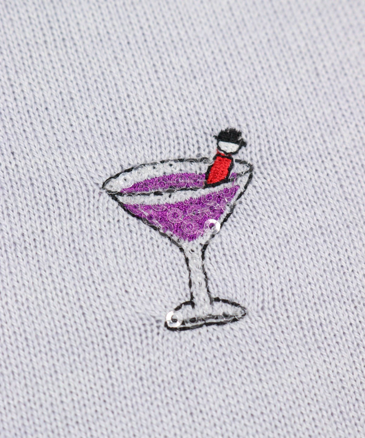 刺繡部分（ライトグレー）