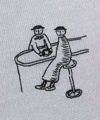 刺繡部分（ライトグレー）