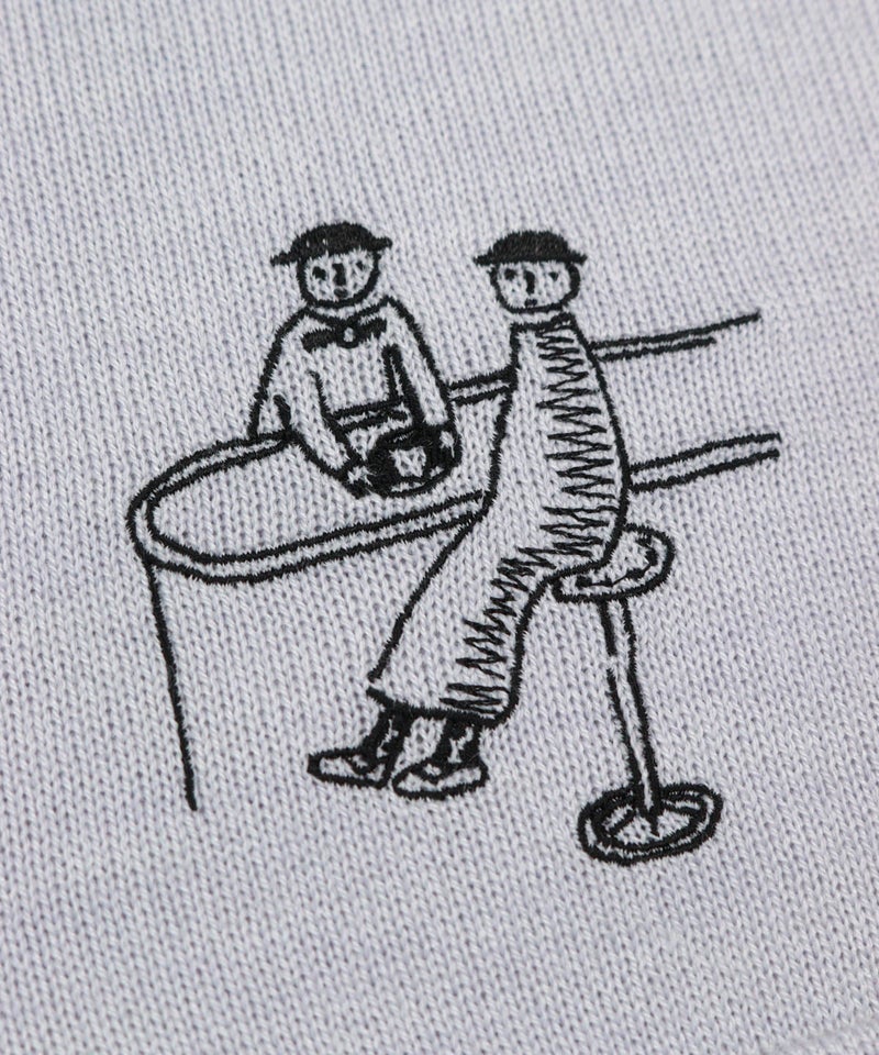 刺繡部分（ライトグレー）