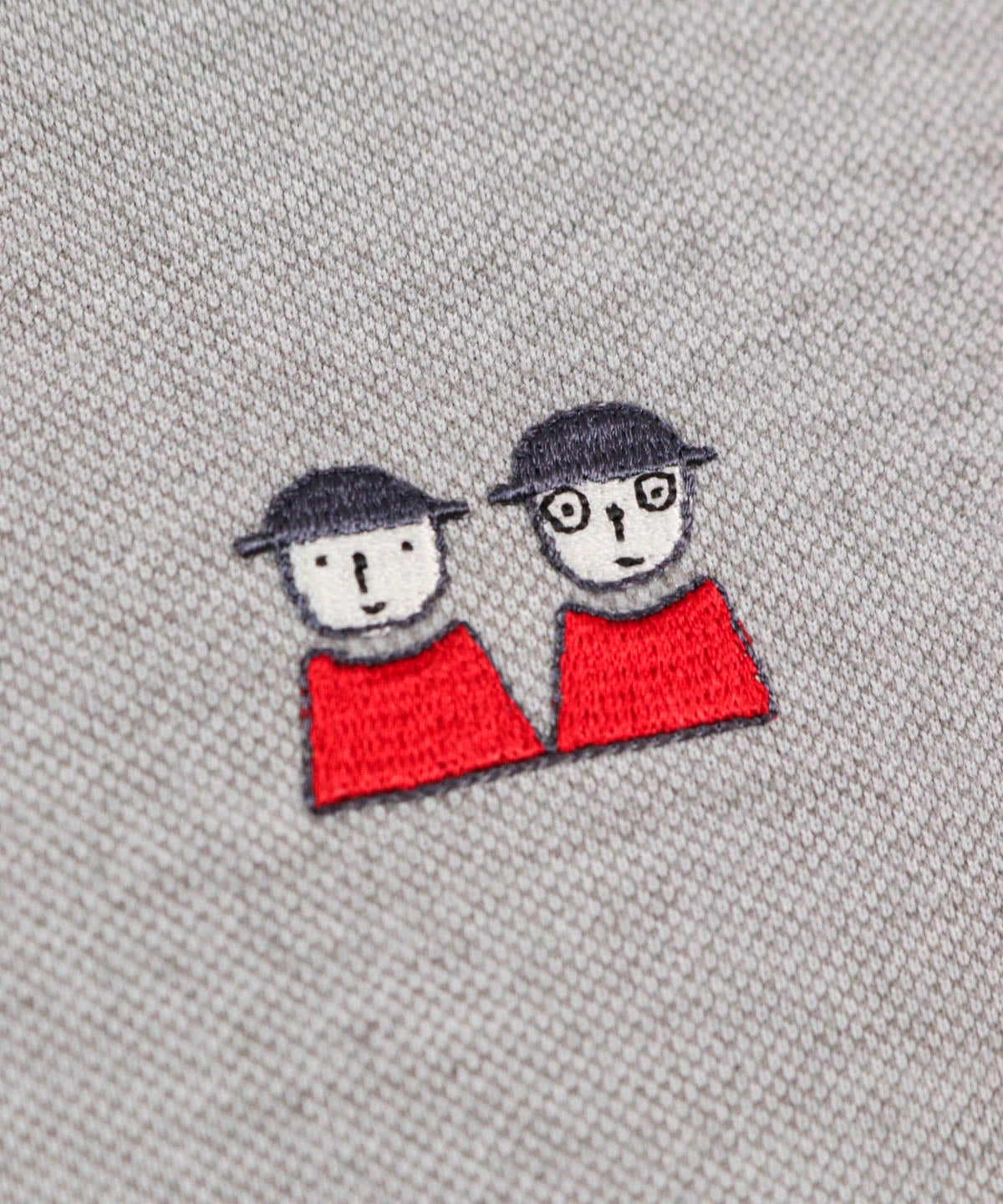ピコ刺繍部分（ライトグレー）