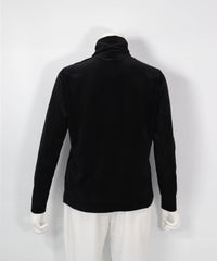 ポイント刺繍ベロアプルオーバー（ブラック）バック