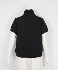 UV半袖ハイネックプルオーバー（ブラック）バック