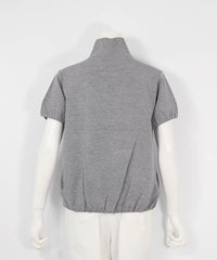 UV半袖ハイネックプルオーバー（グレー）バック