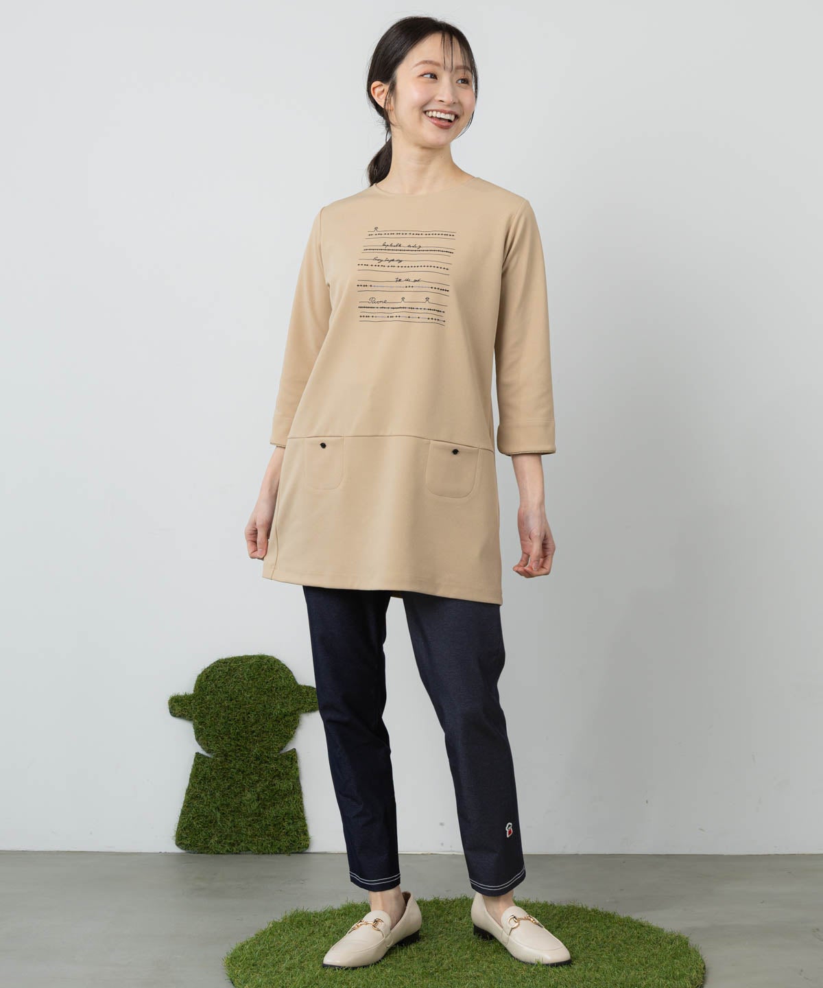 UV冷感七分袖チュニック|ピッコーネクラブ - ゴルフウェアや婦人服通販