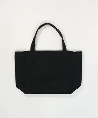リバーシブル撥水トートバッグ(ブラック・無地)後ろ
