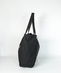 リバーシブル撥水トートバッグ（ブラック）横