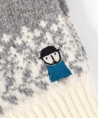 刺繍部分（ライトグレー）