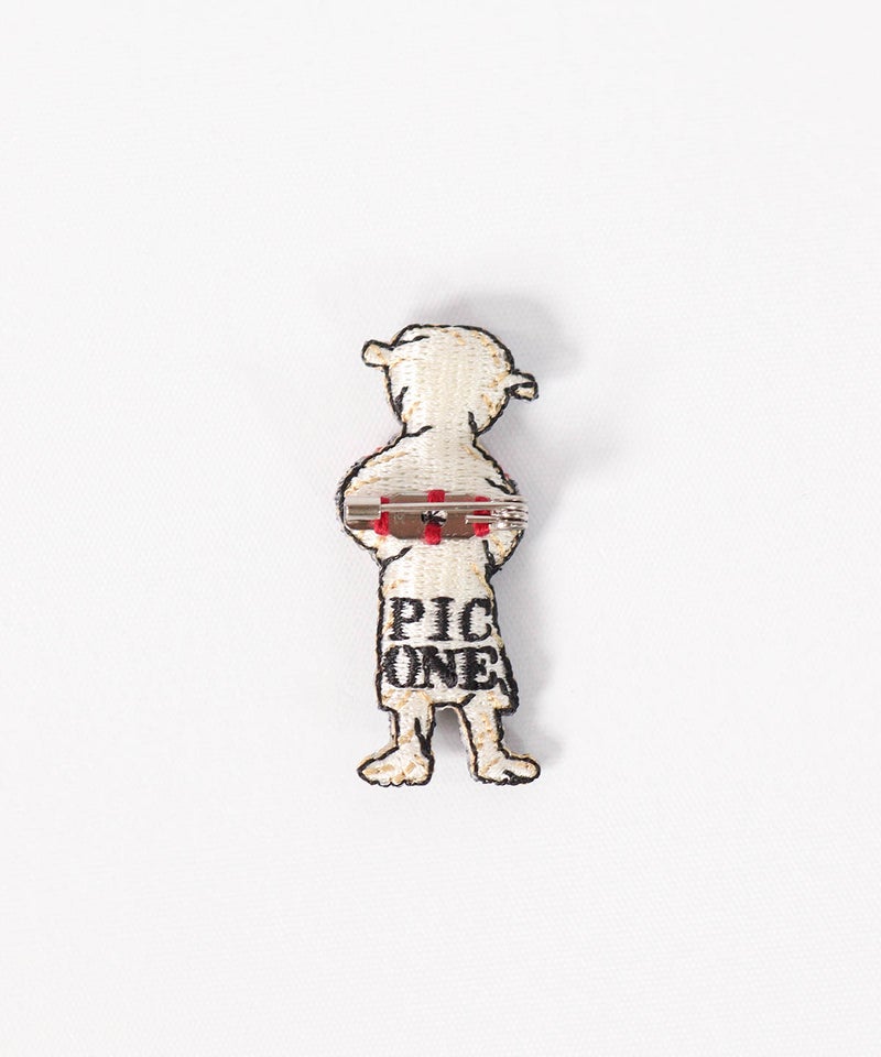 ブローチ-PICO&HEART-（ブラウン）裏