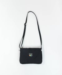 マルチポケット見開きショルダーバック（ブラック）