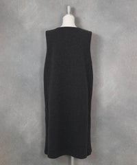 ウールライクジャンパースカート（グレー）後ろ