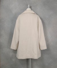発熱保温起毛ピーコート（ベージュ）バック