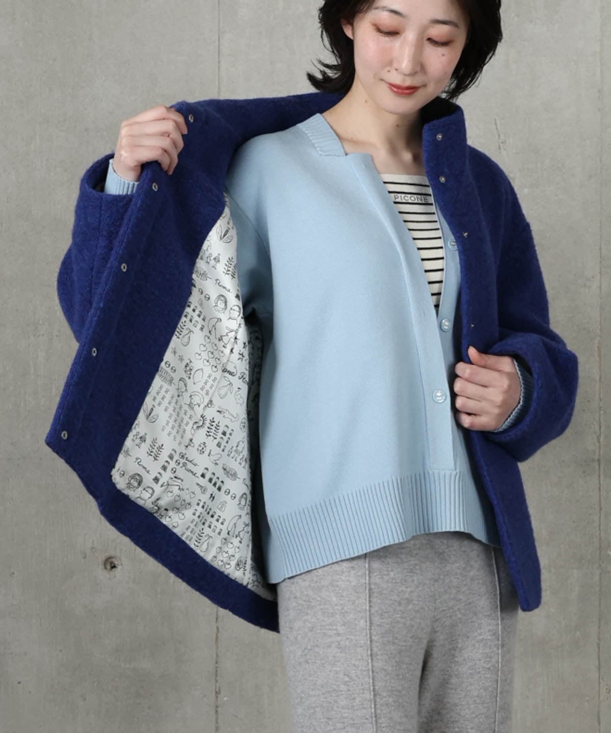 モデル着用画像（ブルー）