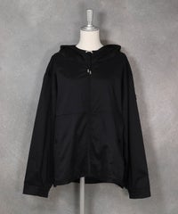 フード付ビックポケットブルゾン（ブラック）
