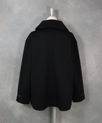 ステンカラージャケット後（ブラック）