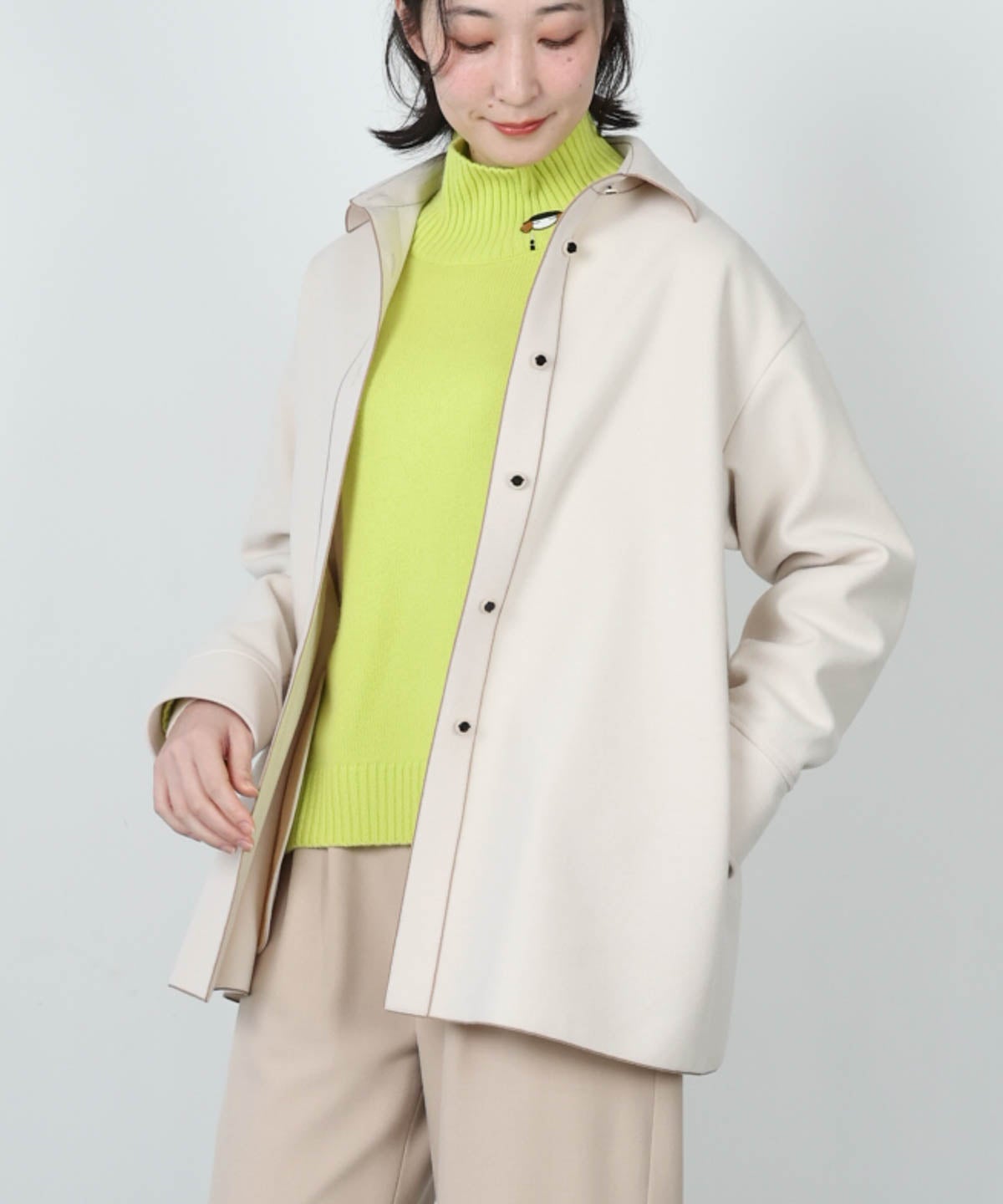 モデル着用画像(ベージュ)
