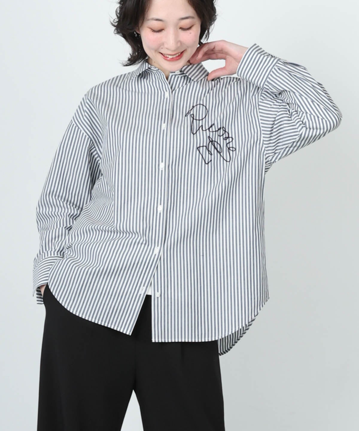 モデル着用画像(ネイビー)