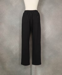 裏起毛ピンタックスウェットパンツ（ブラック）バック