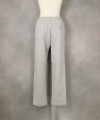 裏起毛ピンタックスウェットパンツ（ライトグレー）バック
