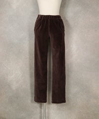 コーデュロイストレートパンツ（ブラウン）前