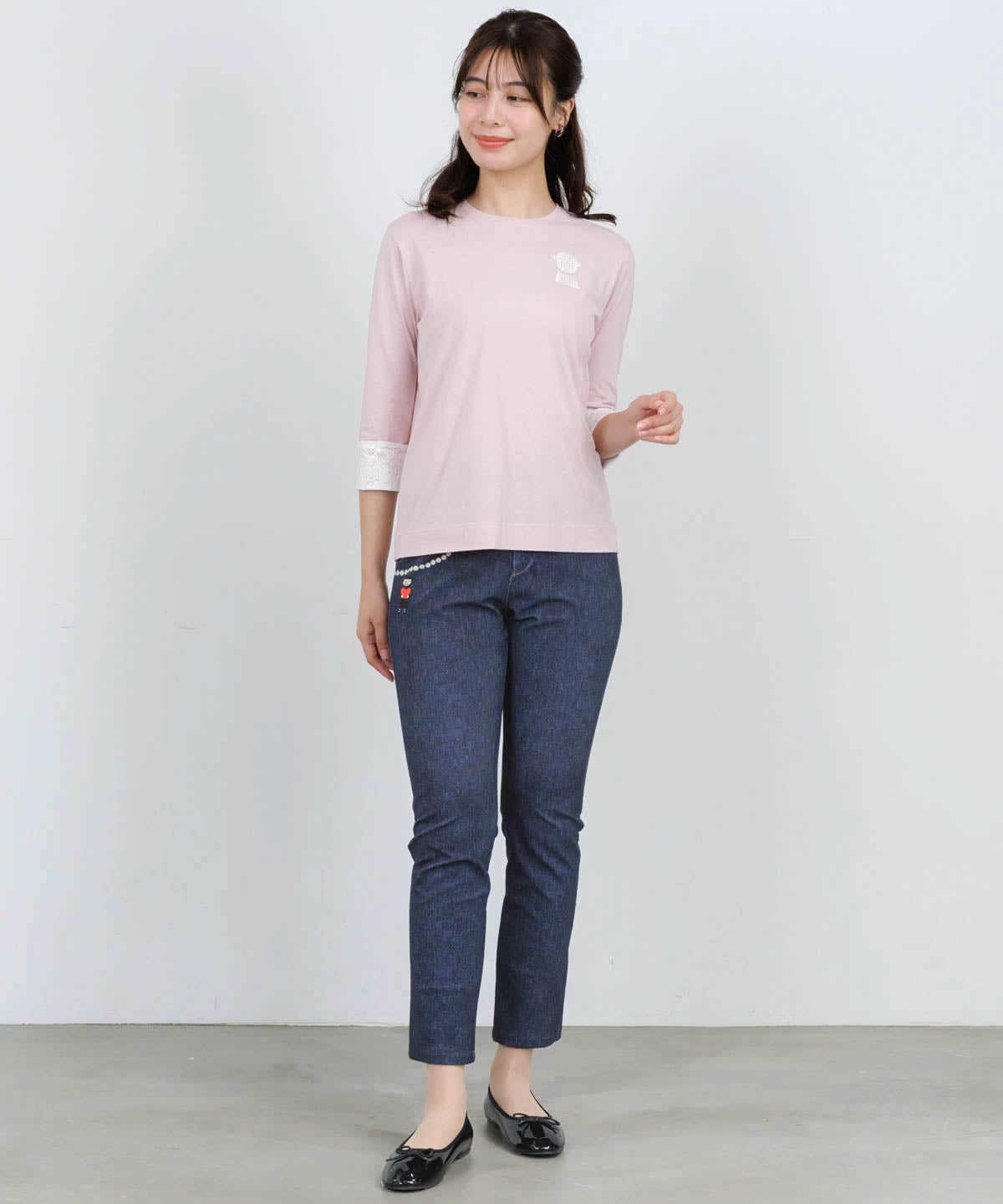 モデル着用画像(ネイビー)