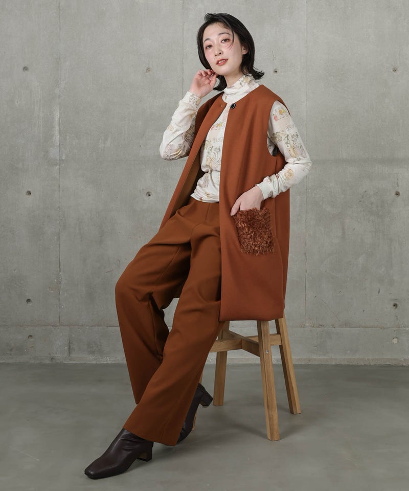 モデル着用画像（ブラウン）