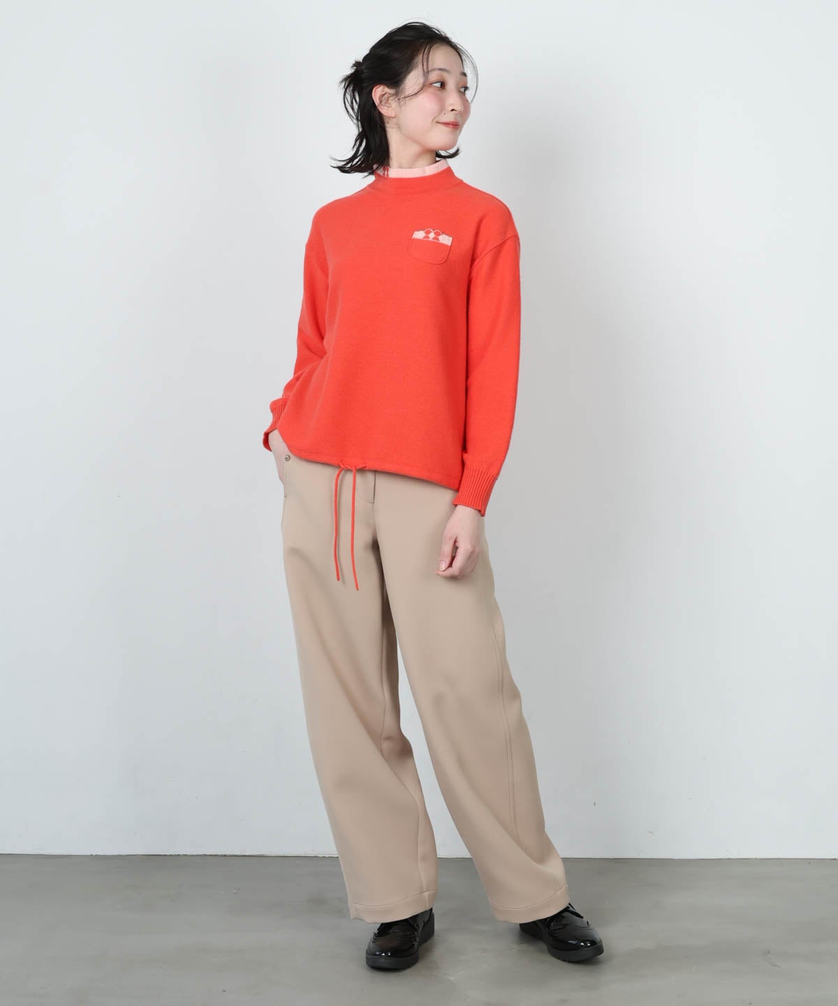 モデル着用画像(キャメル)