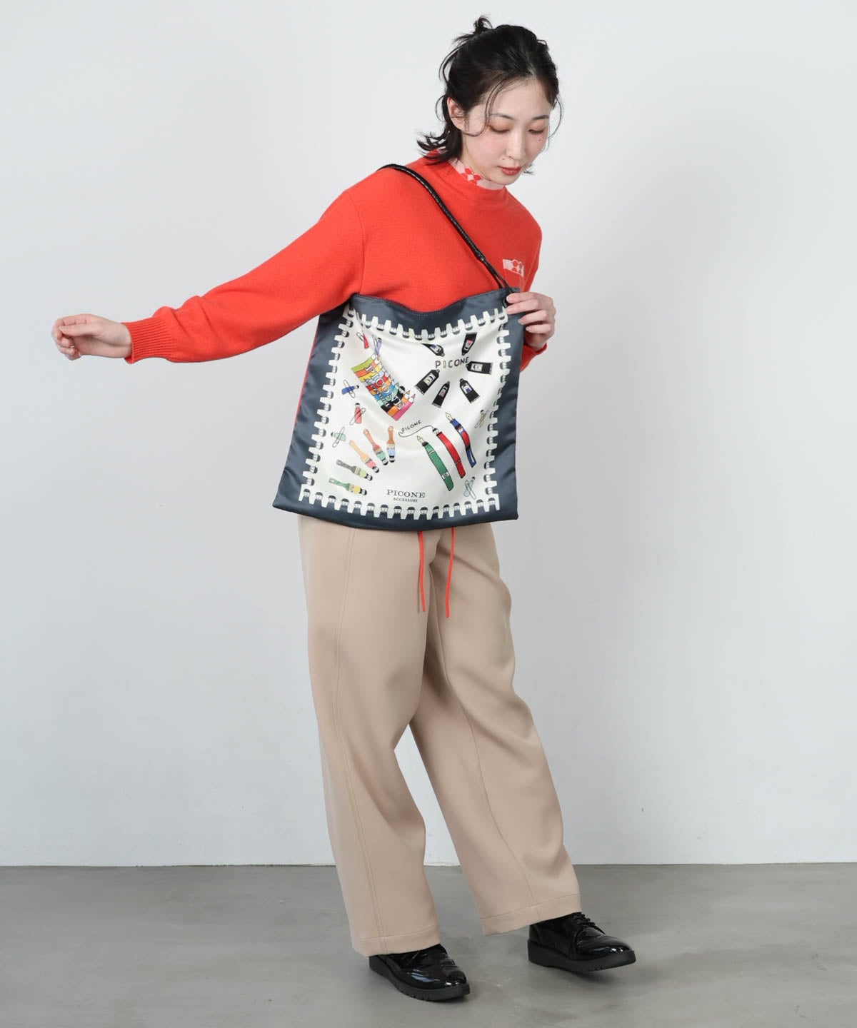 モデル着用画像(キャメル)