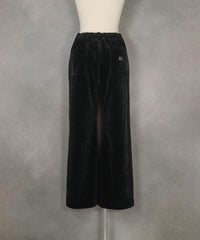 コットン混コーデュロイパンツ(ブラック)後ろ