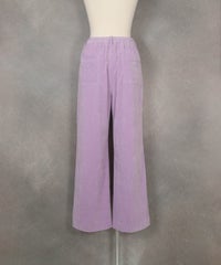 コットン混コーデュロイパンツ(ライトパープル)後ろ