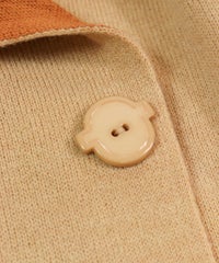 ボタン部分（キャメル）