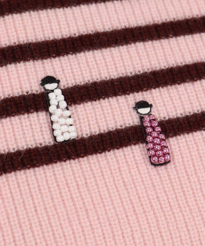 刺繍部分（ピンク）