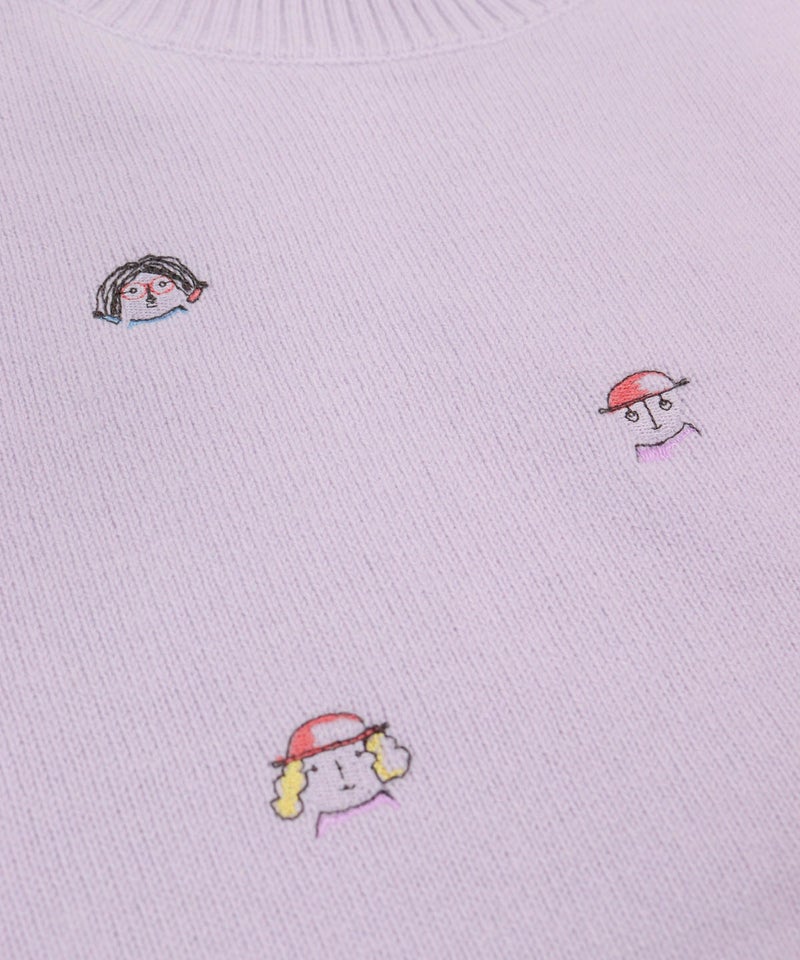 刺繍（ライトパープル）