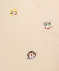 刺繡（ベージュ）