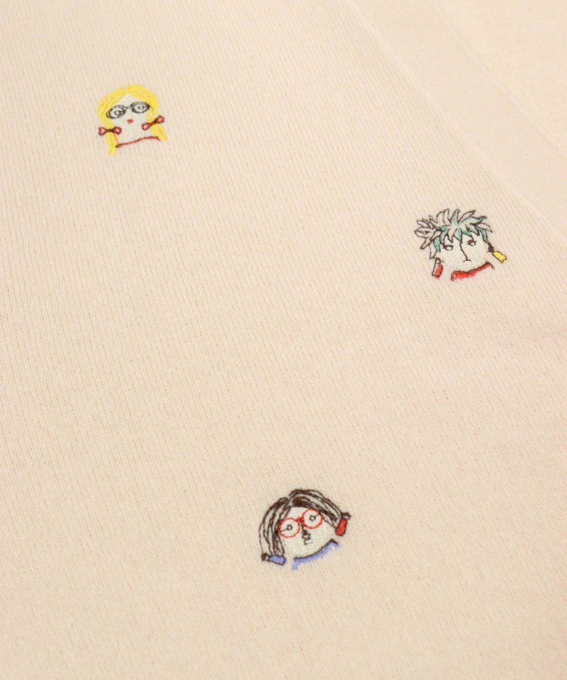 刺繡（ベージュ）