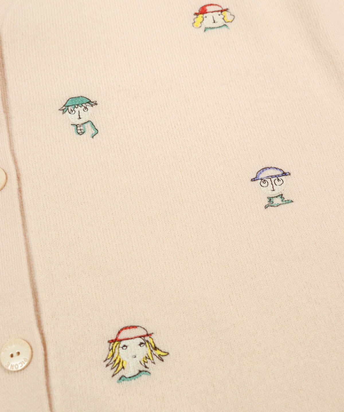 刺繡（ベージュ）
