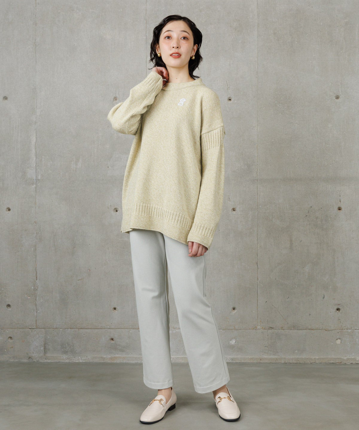 モデル着用画像（ライトイエロー)