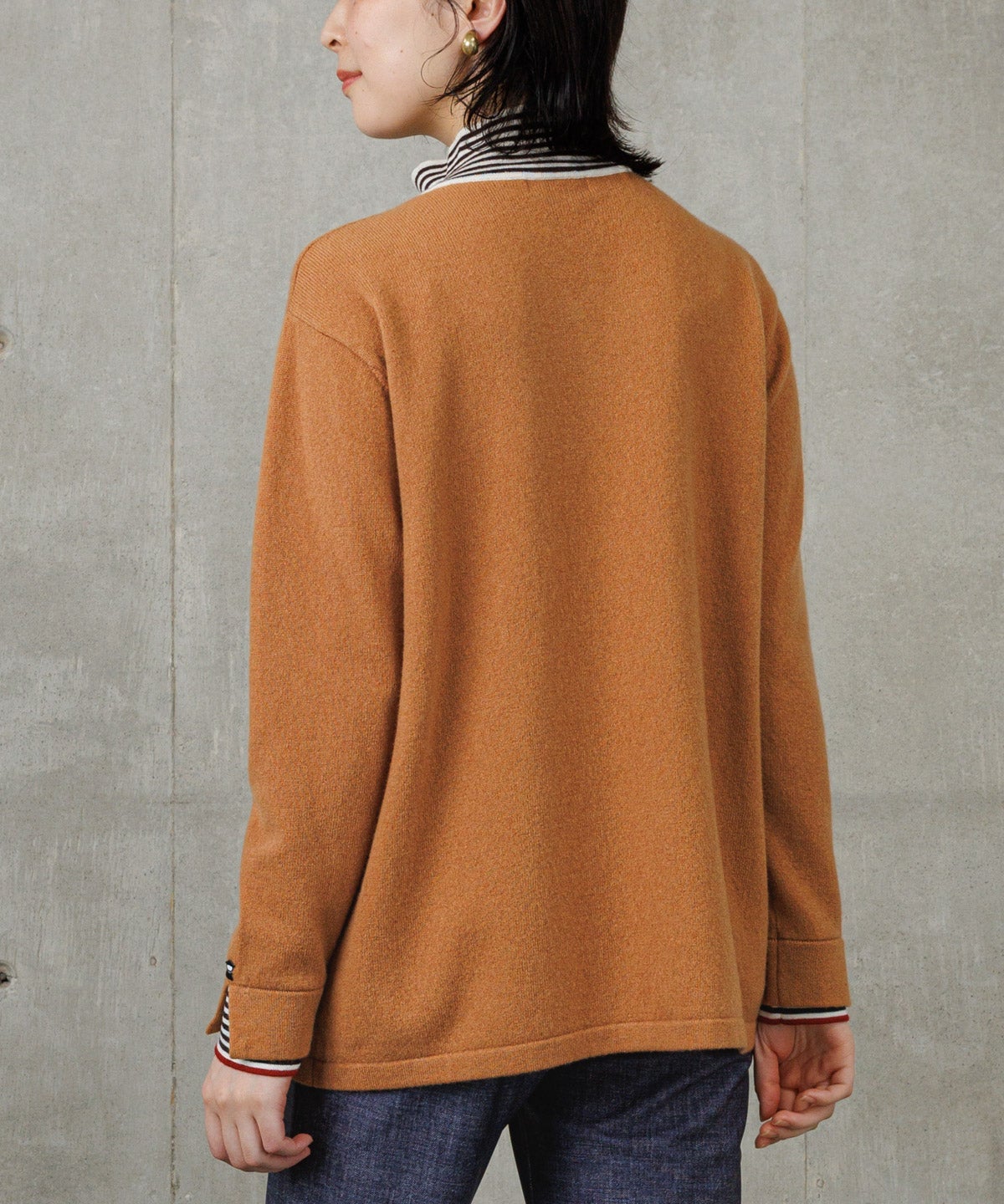 モデル着用画像(キャメル)