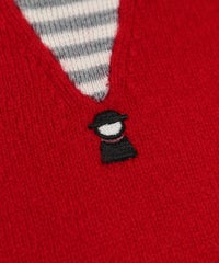 刺繍部分（レッド）