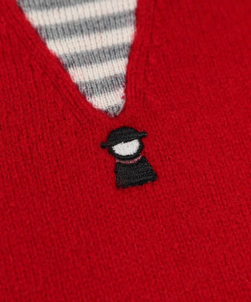 刺繍部分（レッド）