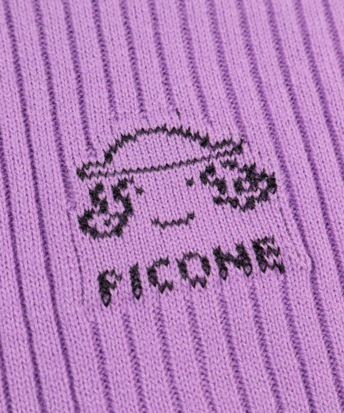 刺繡部分（パープル）