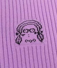 刺繡部分（パープル）